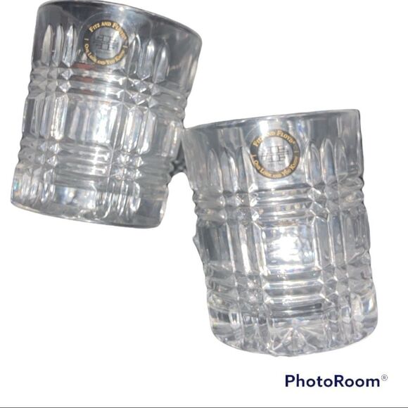 Fitz and Floyd Portland Old Fashion Glasses Set of 2 - Picture 9 of 11